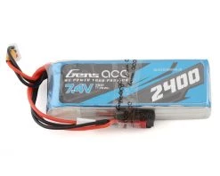 Gens Ace 2S LiPo Receiver Battery (7.4V/2400mAh) w/JST & RX Connector