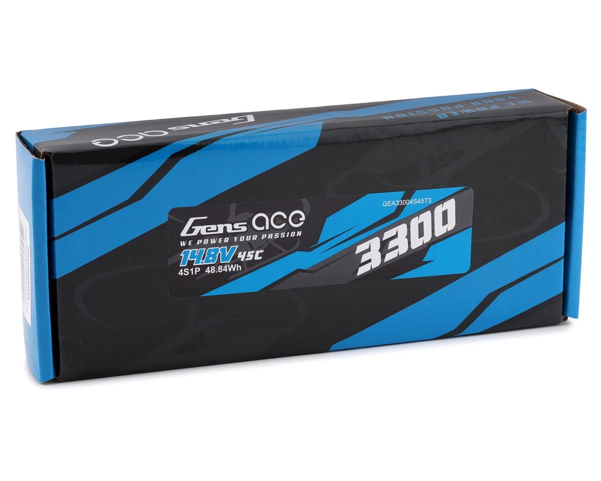 Gens Ace 4s LiPo Battery Pack 45C (14.8V/3300mAh) w/Universal Connector 3 Gens Ace 4s LiPo Battery Pack 45C (14.8V/3300mAh) w/Universal Connector - Image 3