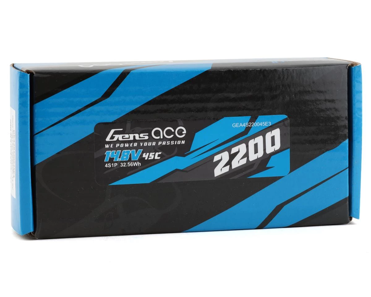 Gens Ace 4S LiPo Battery 45C (14.8V/2200mAh) w/EC3 Connector 2 Gens Ace 4S LiPo Battery 45C (14.8V/2200mAh) w/EC3 Connector - Image 2