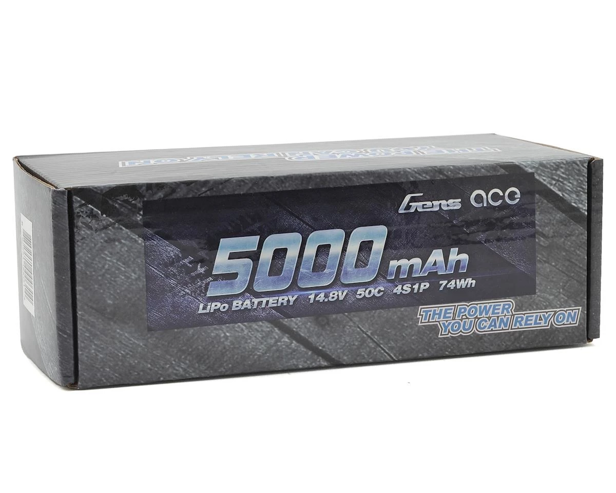 Gens Ace 4s LiPo Battery Pack 50C w/Deans Connector (14.8V/5000mAh) 2 Gens Ace 4s LiPo Battery Pack 50C w/Deans Connector (14.8V/5000mAh) - Image 2