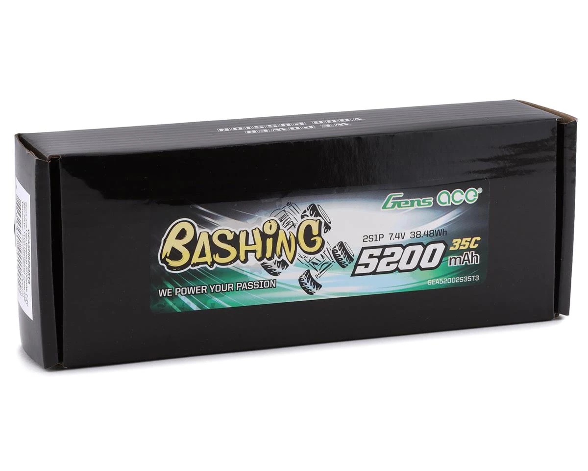 Gens Ace Bashing 2s LiPo Battery Pack 35C (7.4V/5200mAh) w/Universal Connector 3 Gens Ace Bashing 2s LiPo Battery Pack 35C (7.4V/5200mAh) w/Universal Connector - Image 3