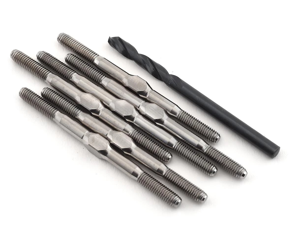 Lunsford 3.5mm RC10B6.1 Factory Lite "Super Duty" Titanium Turnbuckle Set 1 Lunsford 3.5mm RC10B6.1 Factory Lite "Super Duty" Titanium Turnbuckle Set