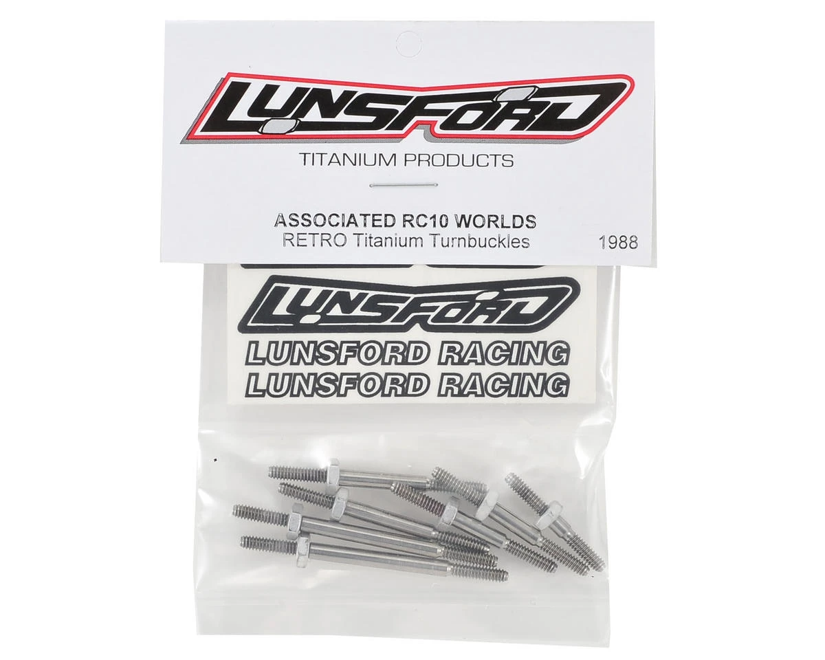 Lunsford "Retro" Associated RC10 Worlds Titanium Turnbuckles 2 Lunsford "Retro" Associated RC10 Worlds Titanium Turnbuckles - Image 2