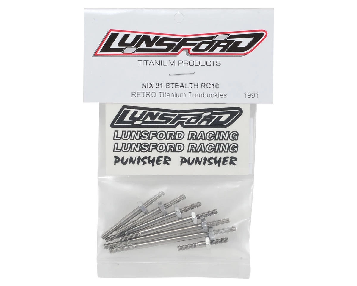 Lunsford "Retro" Associated Stealth RC10 Titanium Turnbuckle Kit 2 Lunsford "Retro" Associated Stealth RC10 Titanium Turnbuckle Kit - Image 2