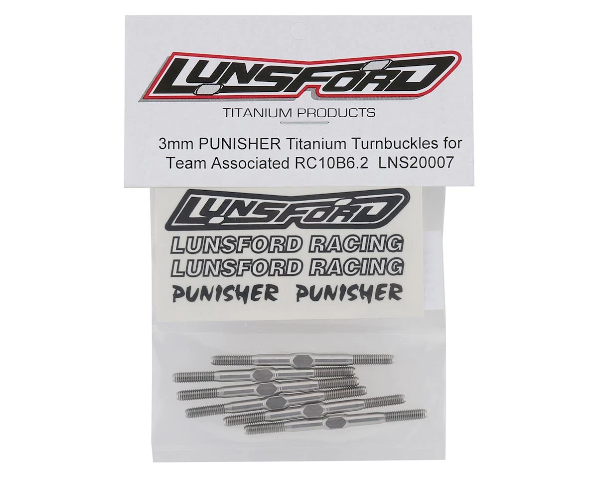 Lunsford Associated RC10B6.2 Punisher Titanium Turnbuckle Kit 2 Lunsford Associated RC10B6.2 Punisher Titanium Turnbuckle Kit - Image 2