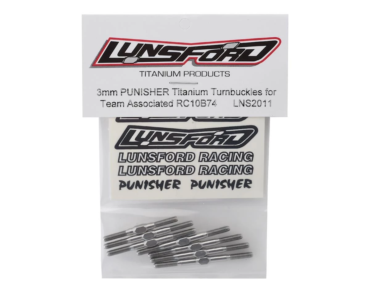 Lunsford Associated RC10 B74 "Punisher" Titanium Turnbuckles Kit 2 Lunsford Associated RC10 B74 "Punisher" Titanium Turnbuckles Kit - Image 2