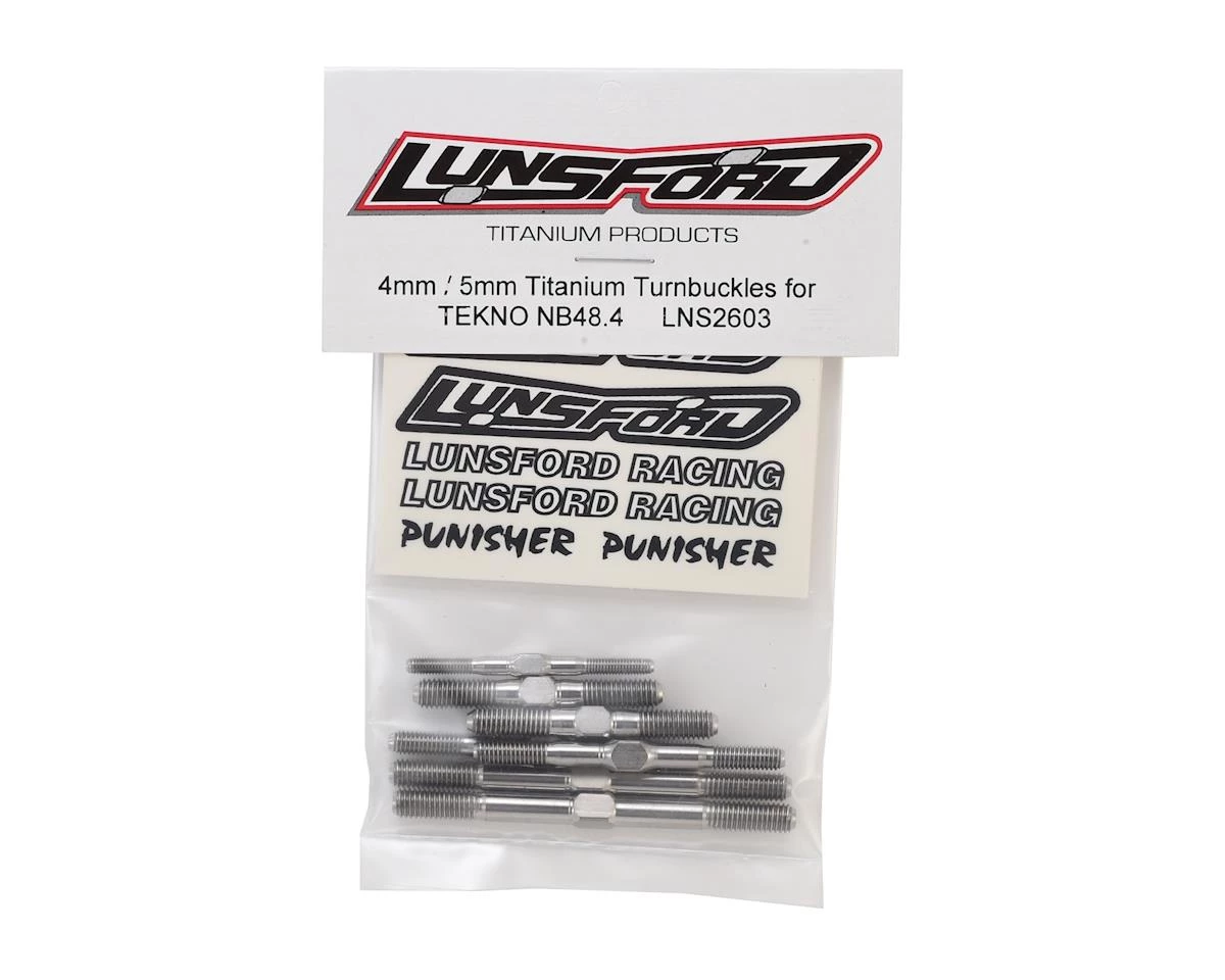 Lunsford Tekno NB48.4 "Punisher" Titanium Turnbuckles (7) 2 Lunsford Tekno NB48.4 "Punisher" Titanium Turnbuckles (7) - Image 2