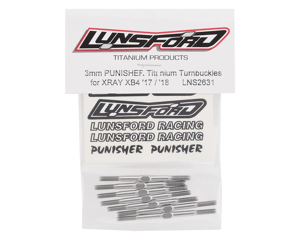 Lunsford "Punisher" XRAY XB4 Off-Set Titanium Turnbuckle Kit 2 Lunsford "Punisher" XRAY XB4 Off-Set Titanium Turnbuckle Kit - Image 2