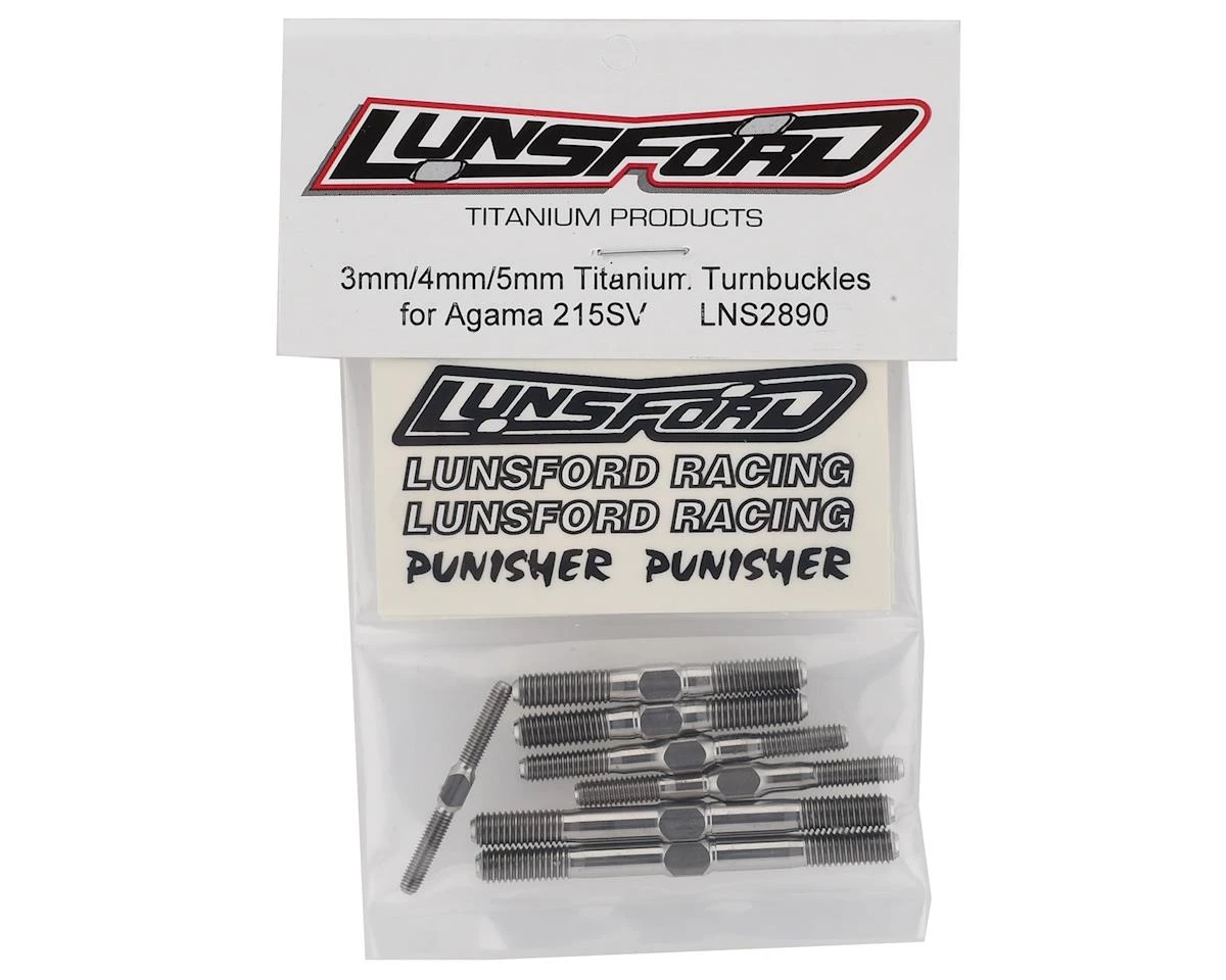 Lunsford "Punisher" Agama 215SV Titanium Turnbuckle Kit 2 Lunsford "Punisher" Agama 215SV Titanium Turnbuckle Kit - Image 2