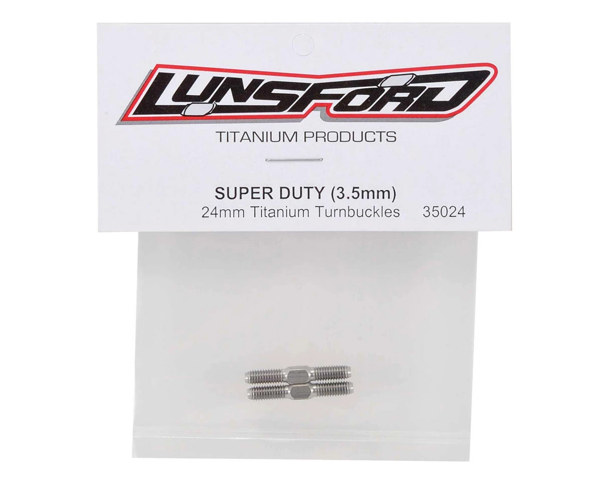 Lunsford "Super Duty" 3.5x24mm Titanium Turnbuckles (2) 2 Lunsford "Super Duty" 3.5x24mm Titanium Turnbuckles (2) - Image 2