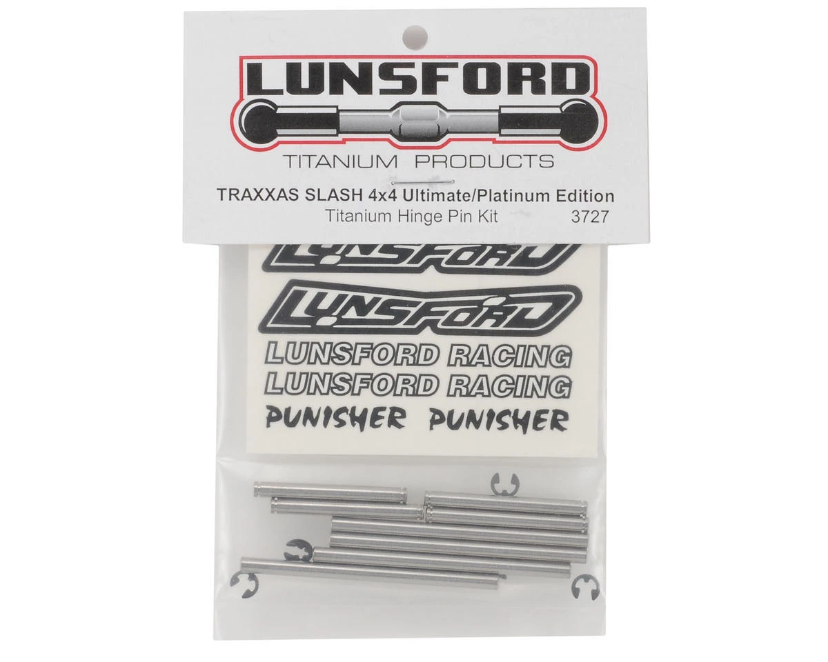 Lunsford Traxxas Slash 4X4 Ultimate/Platinum Edition Titanium Hinge Pin Kit 2 Lunsford Traxxas Slash 4X4 Ultimate/Platinum Edition Titanium Hinge Pin Kit - Image 2
