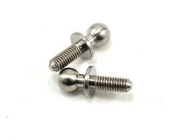 Lunsford 8mm Long Broached Titanium Ball Studs (2)