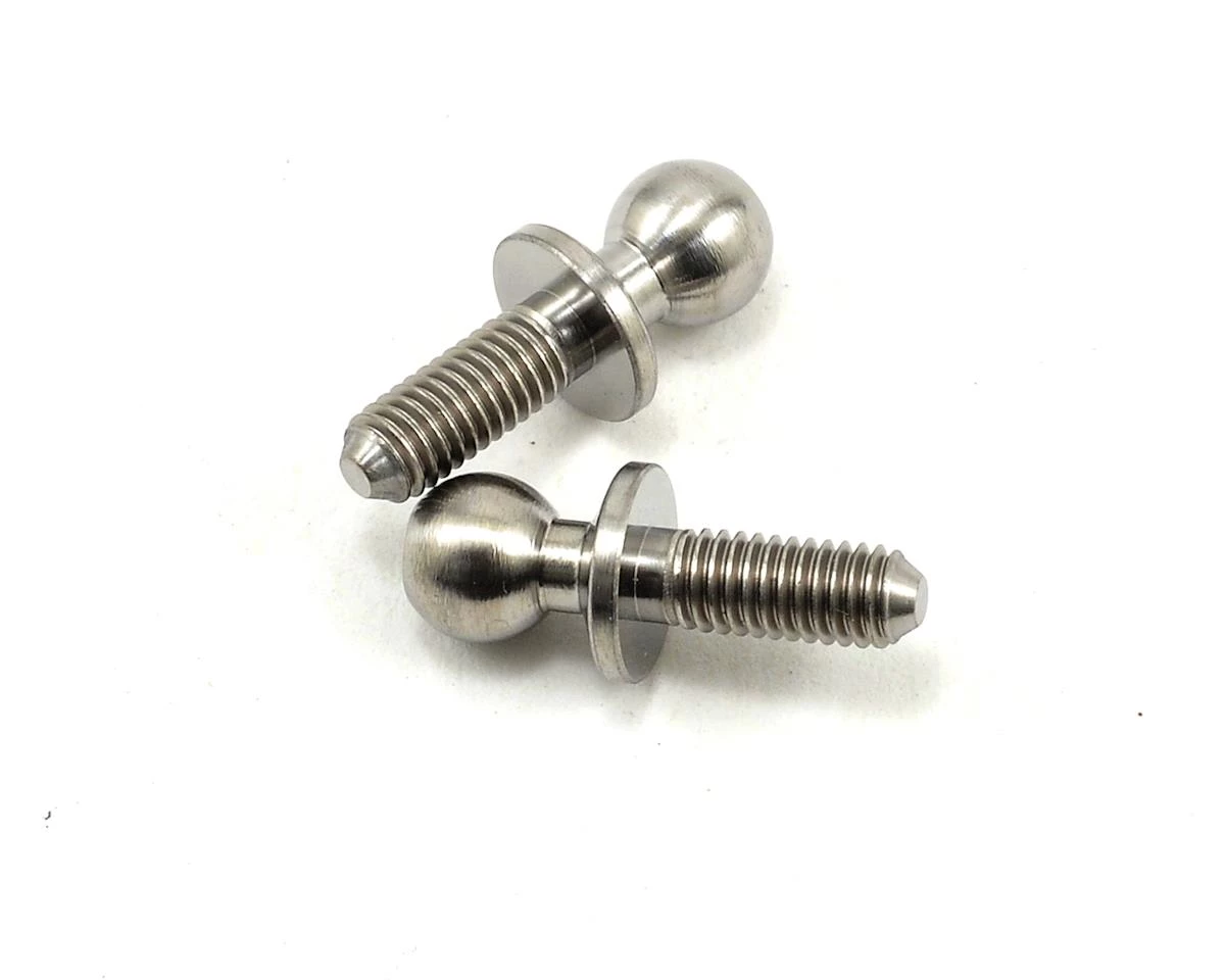 Lunsford 8mm Long Broached Titanium Ball Studs (2) 1 Lunsford 8mm Long Broached Titanium Ball Studs (2)