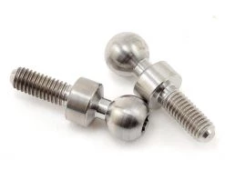 Lunsford 5.5x3x8mm "Plus 2mm" Titanium Ball Studs (2)