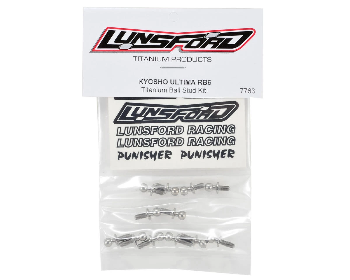 Lunsford Kyosho RB6/RB6.6 Titanium Ball Stud Kit (12) 2 Lunsford Kyosho RB6/RB6.6 Titanium Ball Stud Kit (12) - Image 2